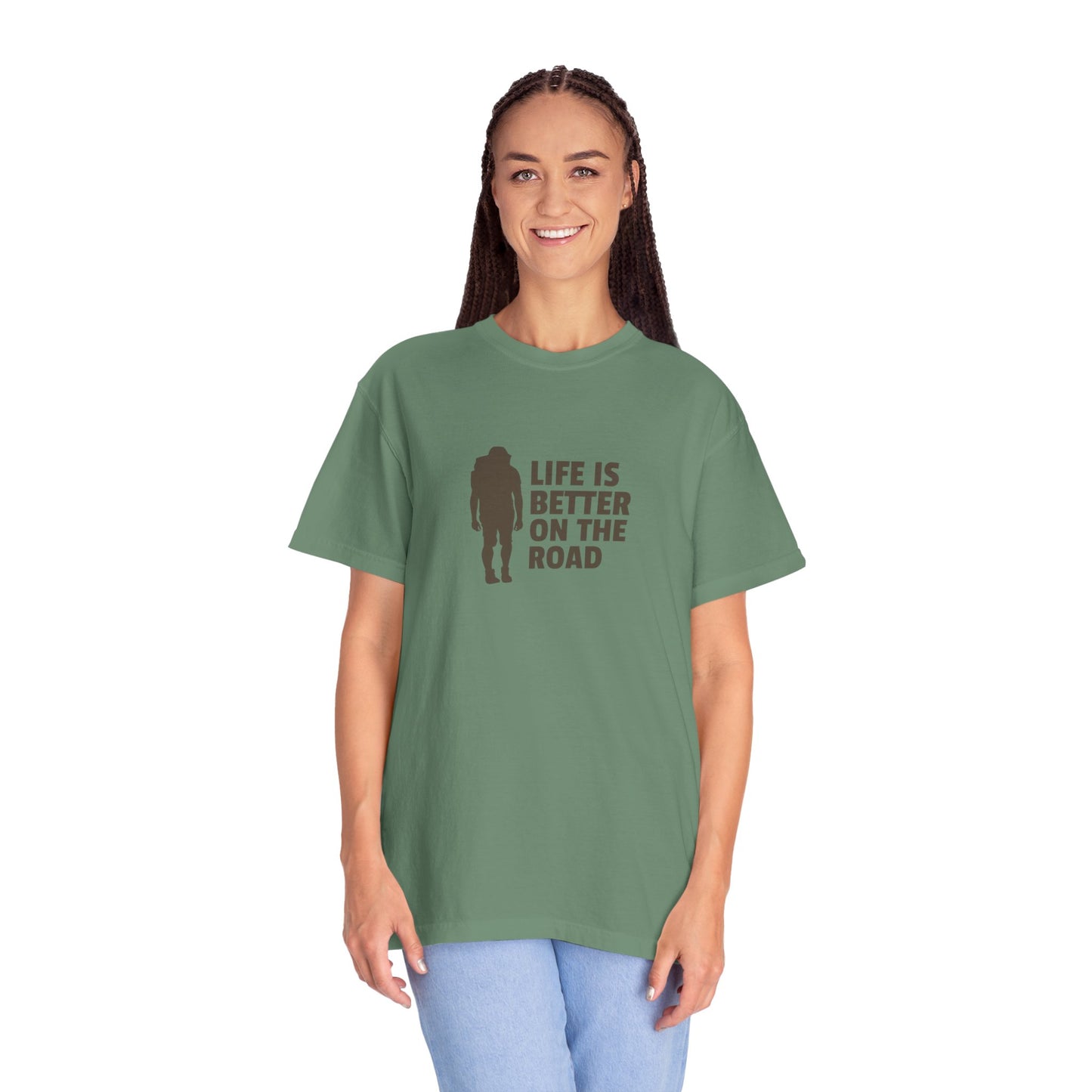 Life Is Better On The Road Unisex Garment-Dyed T-shirt