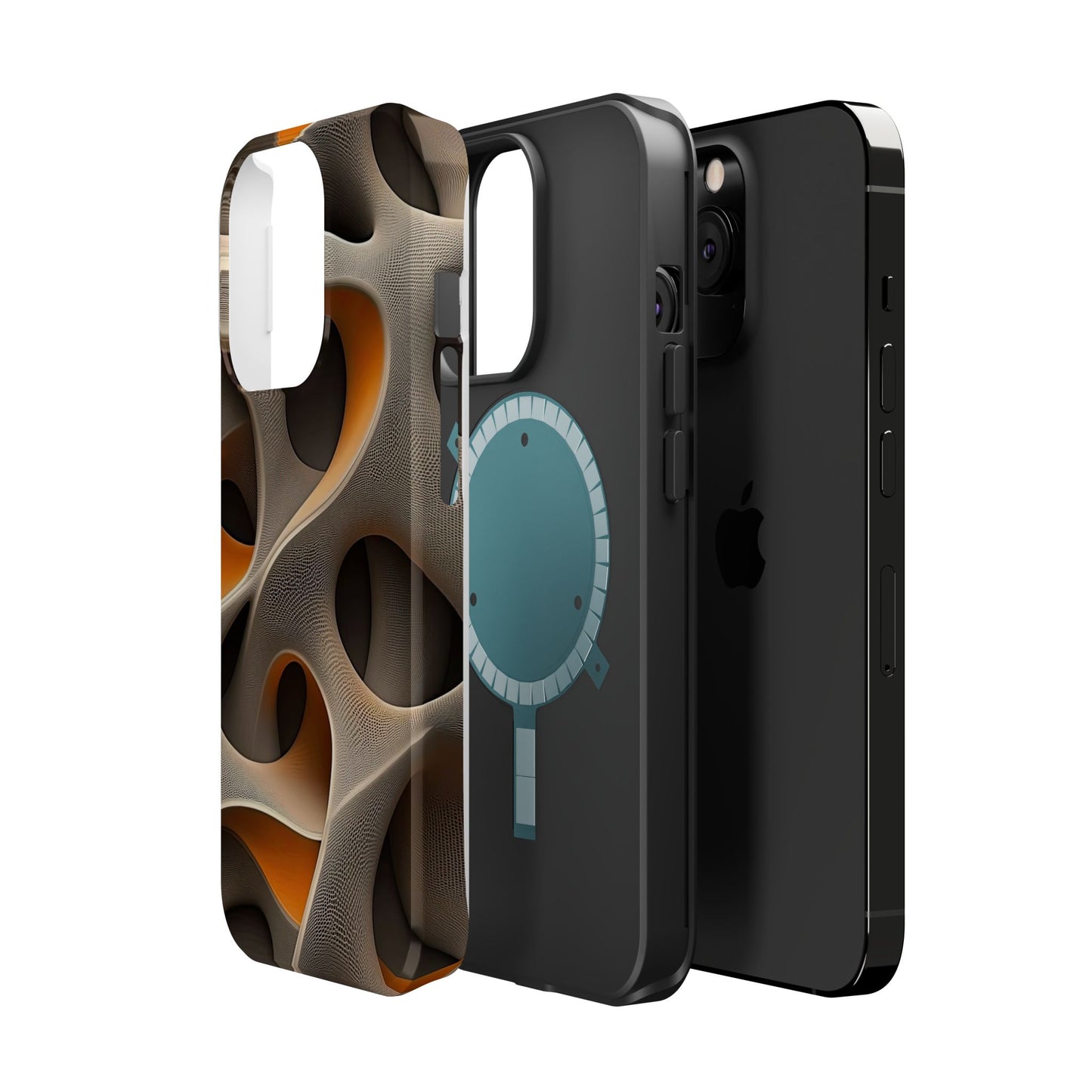 Stylish Magnetic Phone Cases, Abstract Geometric Design