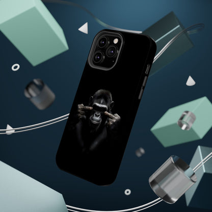 Edgy Gorilla Magnetic iPhone Case, Unique Cell Phone Cover