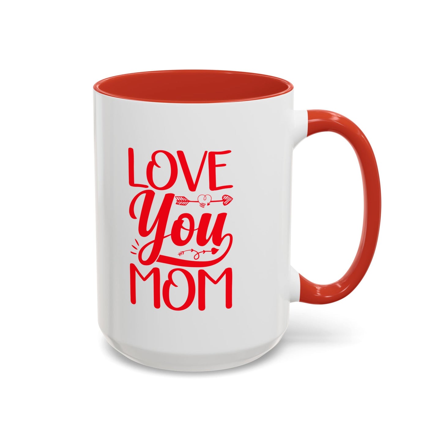 I Love My Mom Accent Coffee Mug - Perfect Gift for Mother's Day & Special Occasions