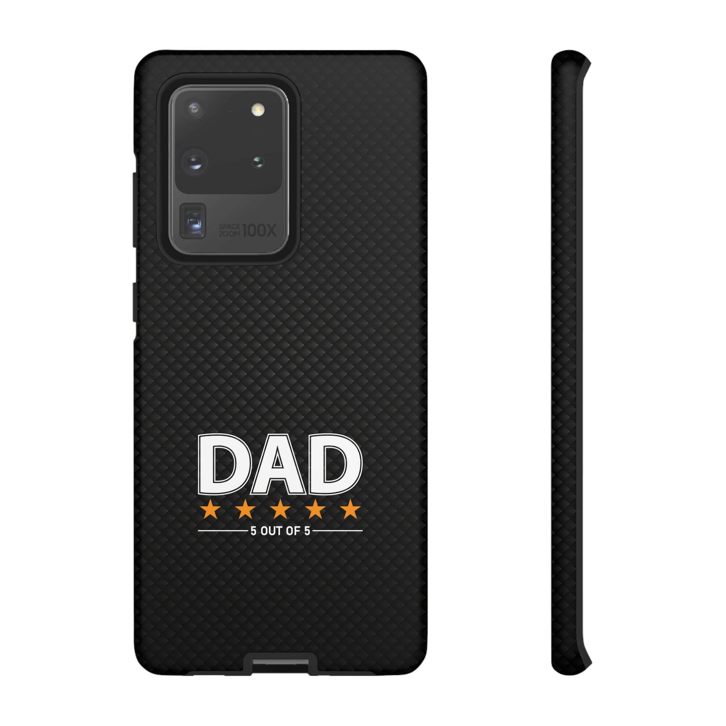 5-Star Dad Samsung Phone Case - Tough Black Cover for Father's Day