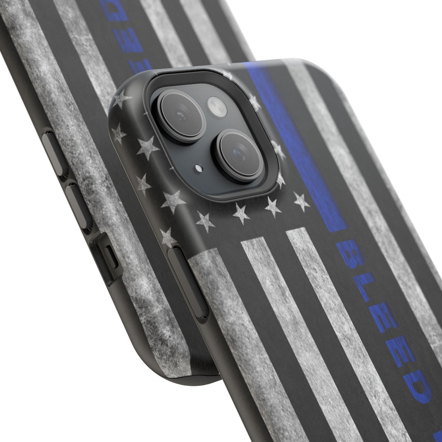 Police Magnetic Phone Cases, Bleed Blue