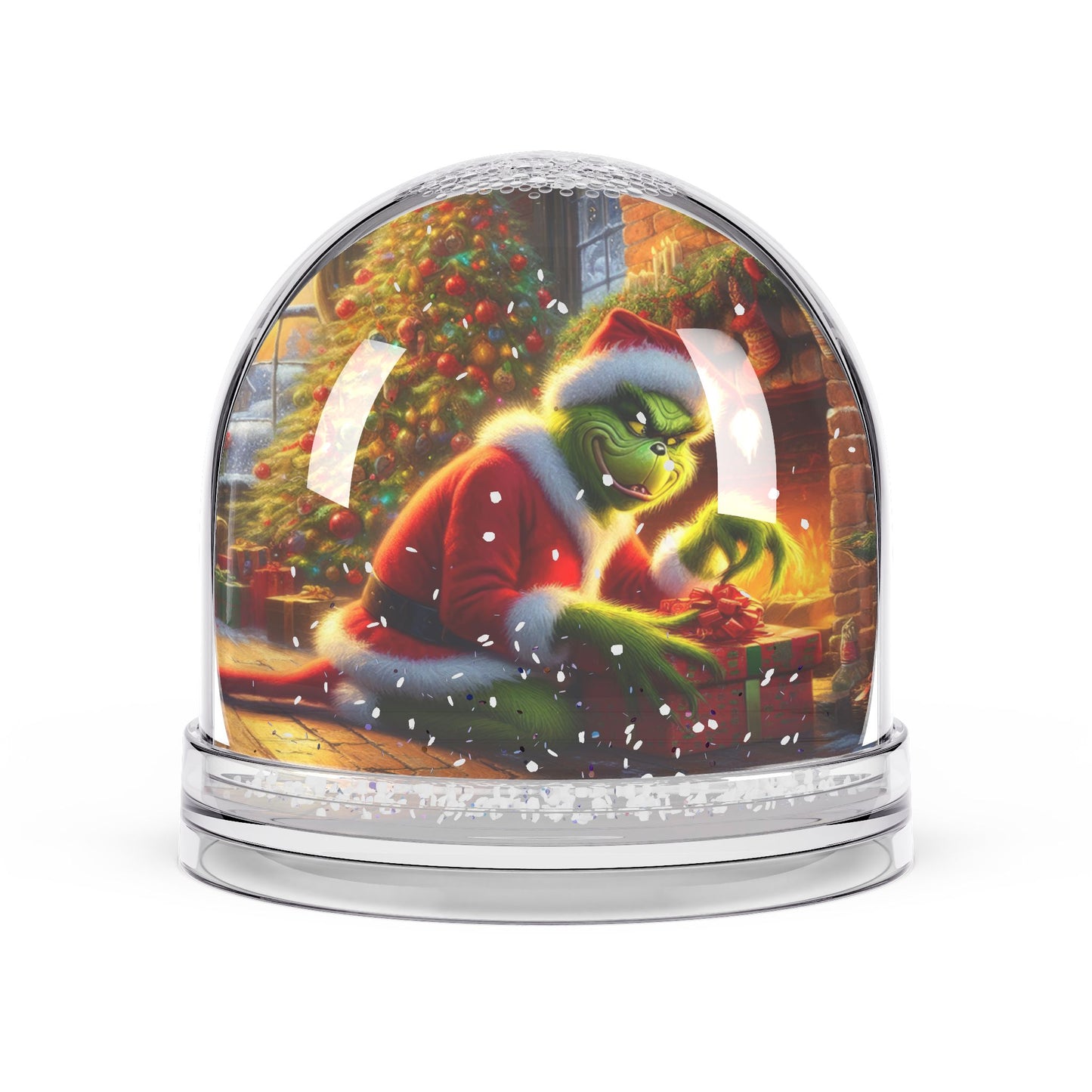 Sneaky Santa: The Grinch Strikes Again Snow Globe