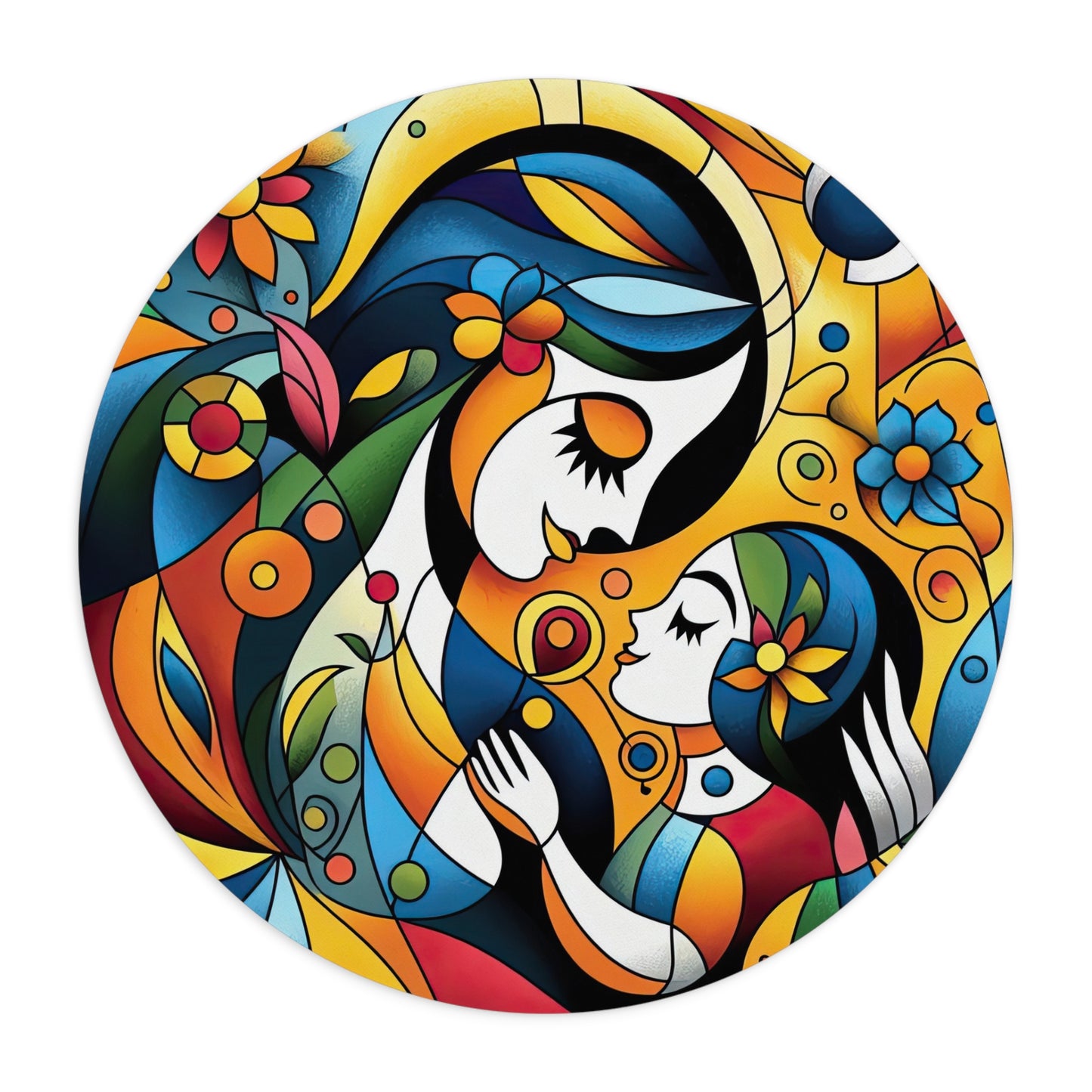 Digital Art Mouse Pad - Mother with Child