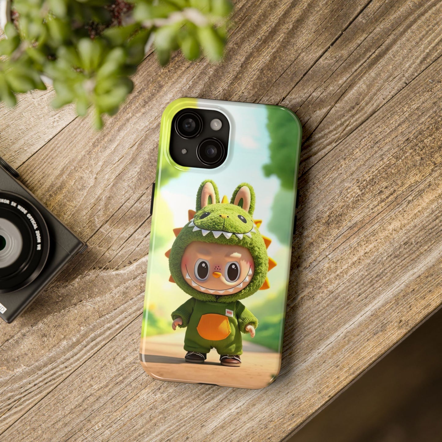 The Monsters Tough Case for iPhone Models – Playful Dinosaur Design, Dual Layer Protective Cover, Fun Mobile Accessory