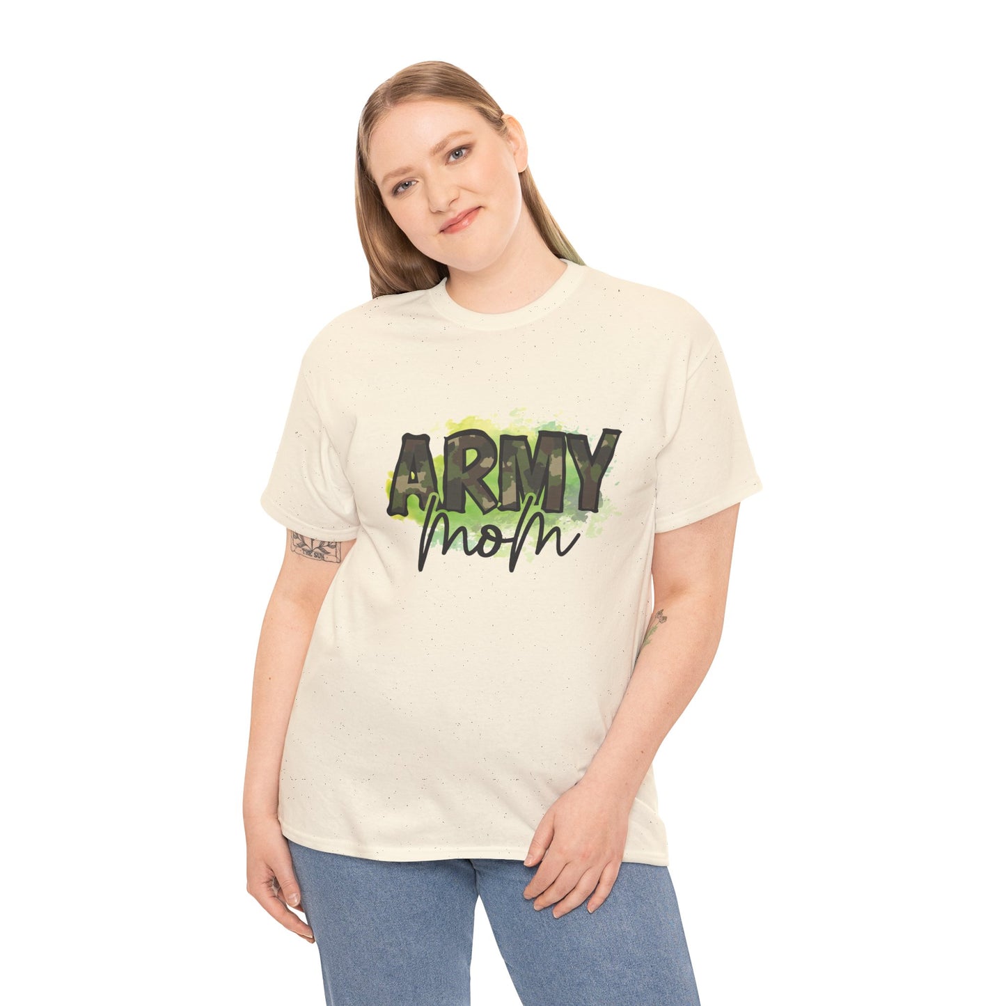 Army Mom Heavy Cotton Tee