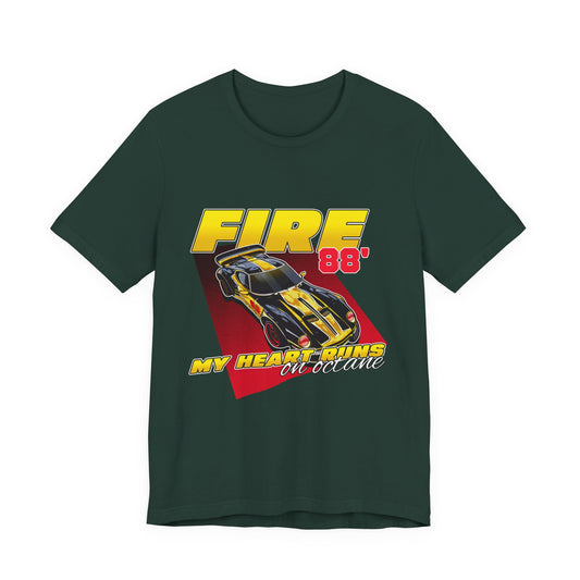 Camiseta de manga corta unisex My Heart Runs On Octane 
