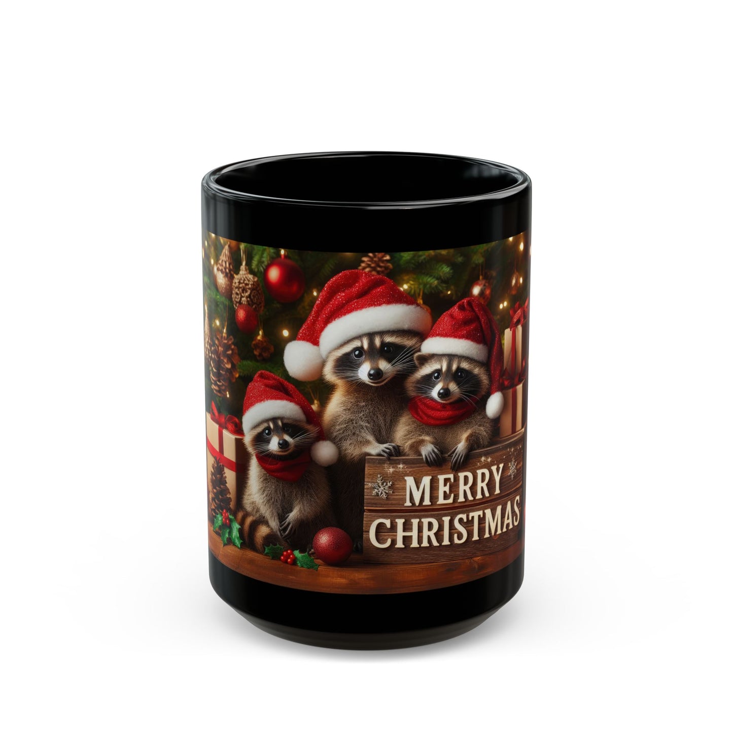 Santa's Bandits Black Mug - 11oz, 15oz