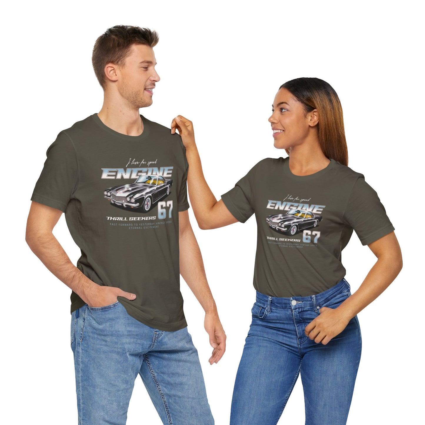 I Live For Speed Engine Unisex Jersey Short Sleeve Tee