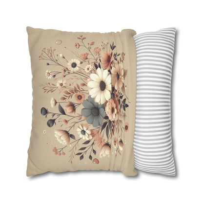 Cozy Pastels Spun Polyester Square Pillowcase
