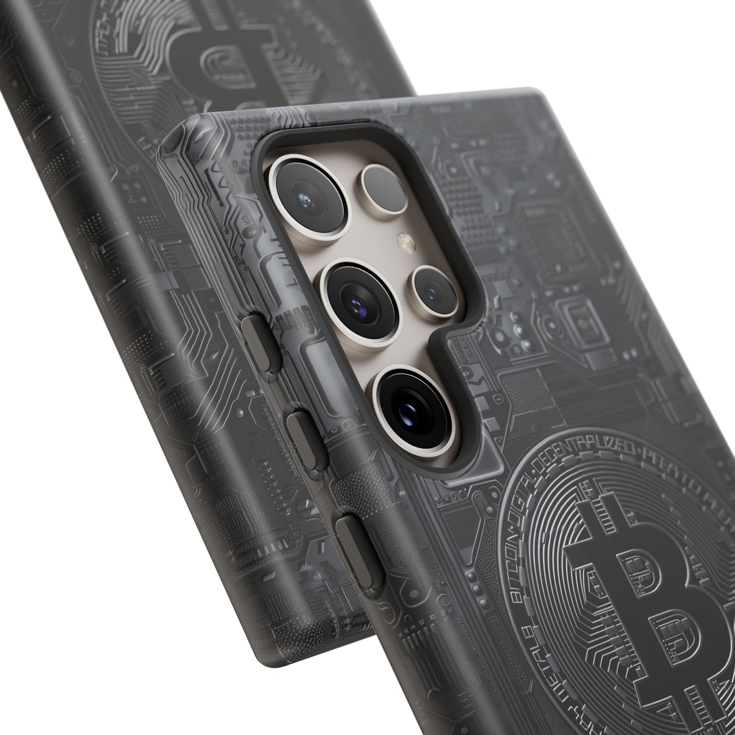 Bitcoin Samsung Tough Phone Case, Cryptocurrency Protection Cover