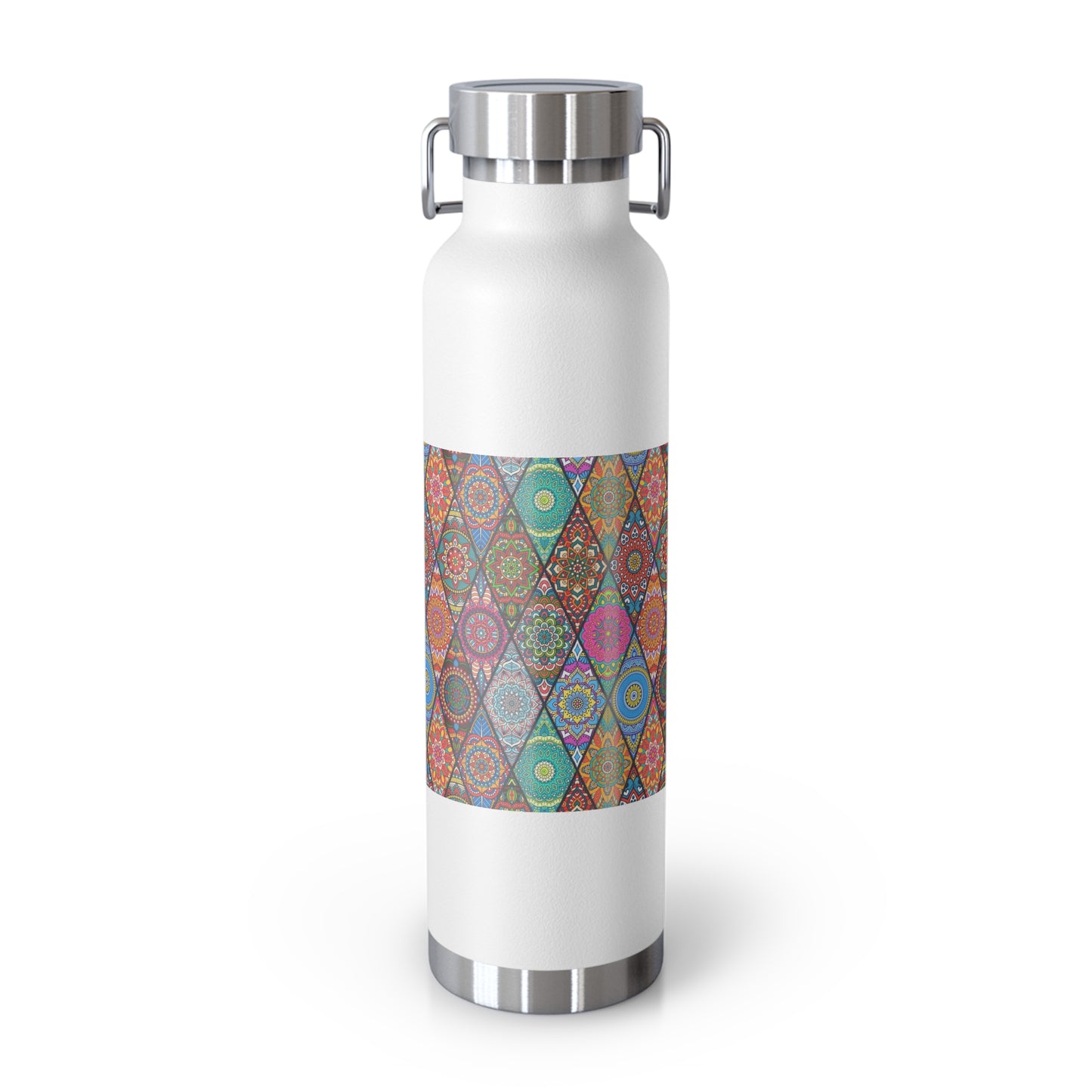 Mandala Argyle Copper Vacuum Insulated Bottle, 22oz