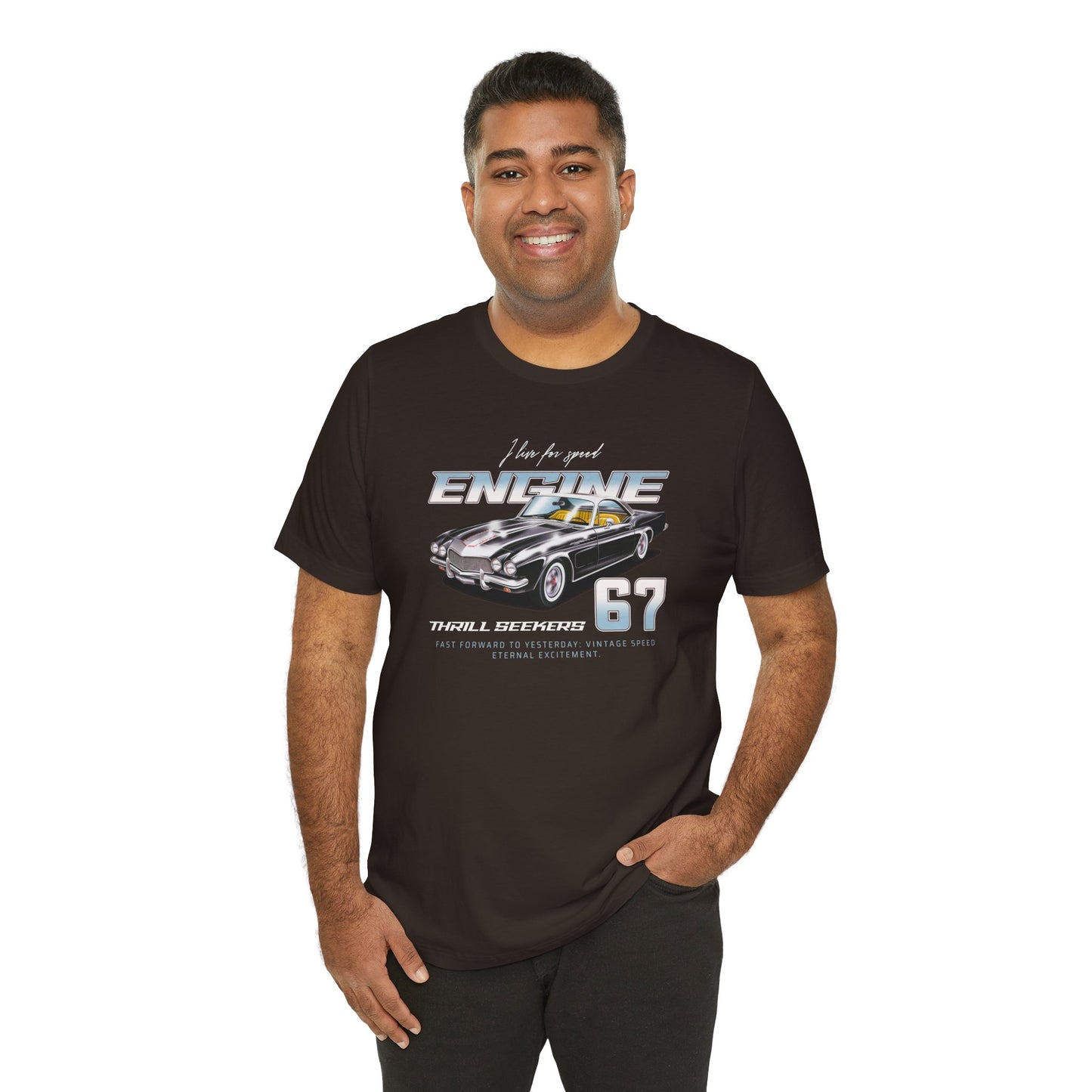 I Live For Speed Engine Unisex Jersey Short Sleeve Tee