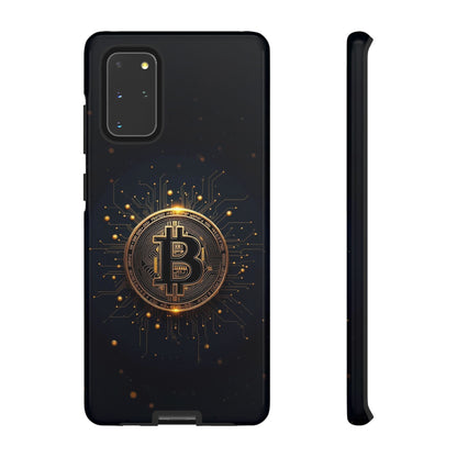 Bitcoin Samsung Tough Case for Smartphones, Crypto Lover Phone Accessory