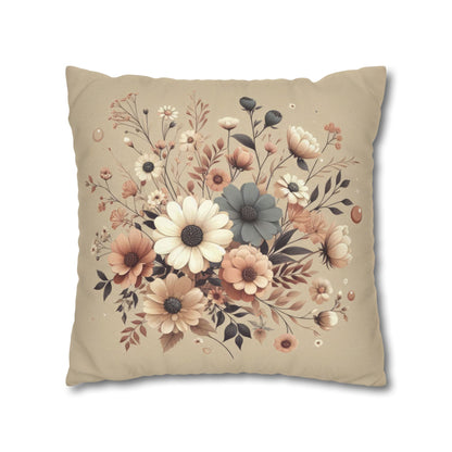 Cozy Pastels Spun Polyester Square Pillowcase