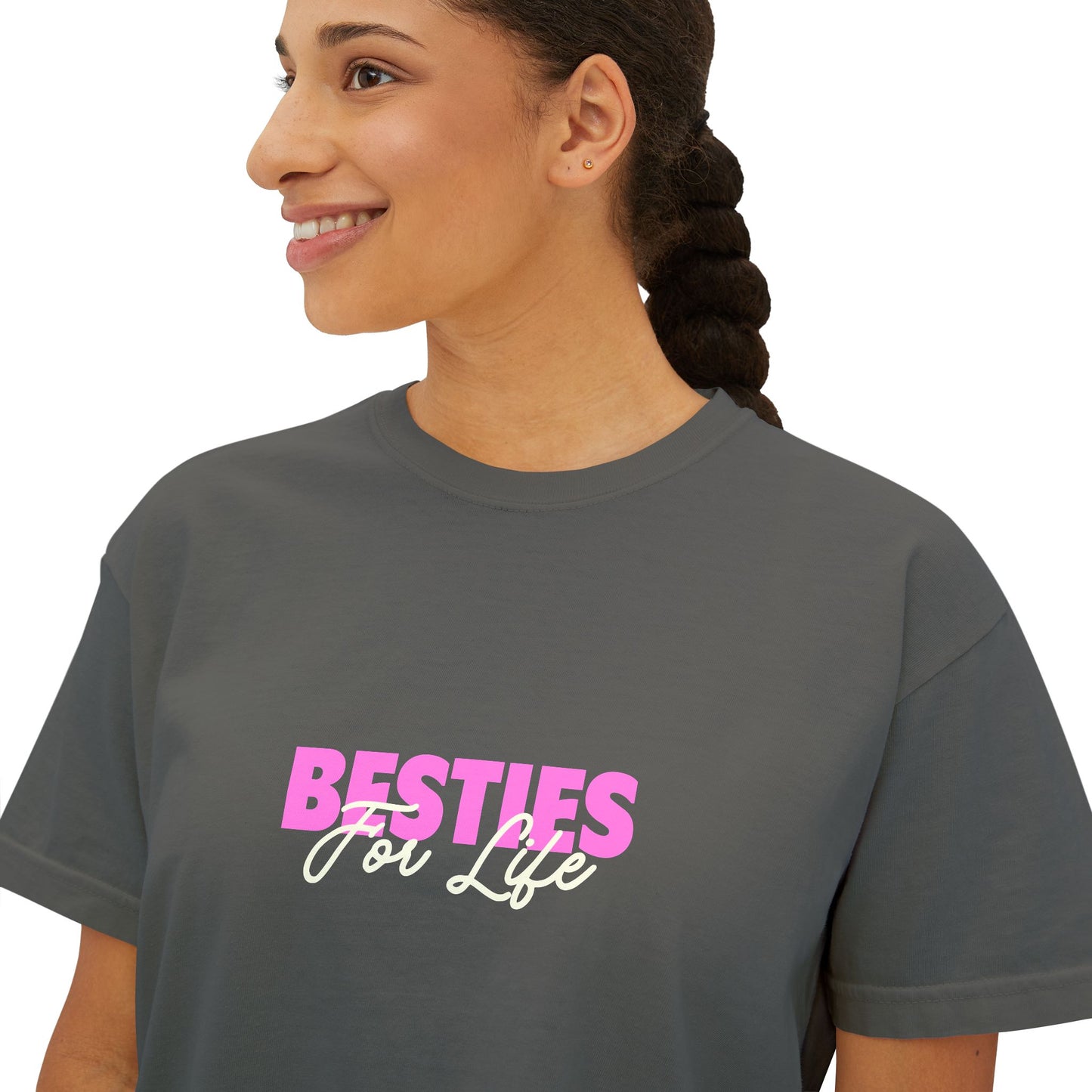 Besties For Life Women's Boxy Tee