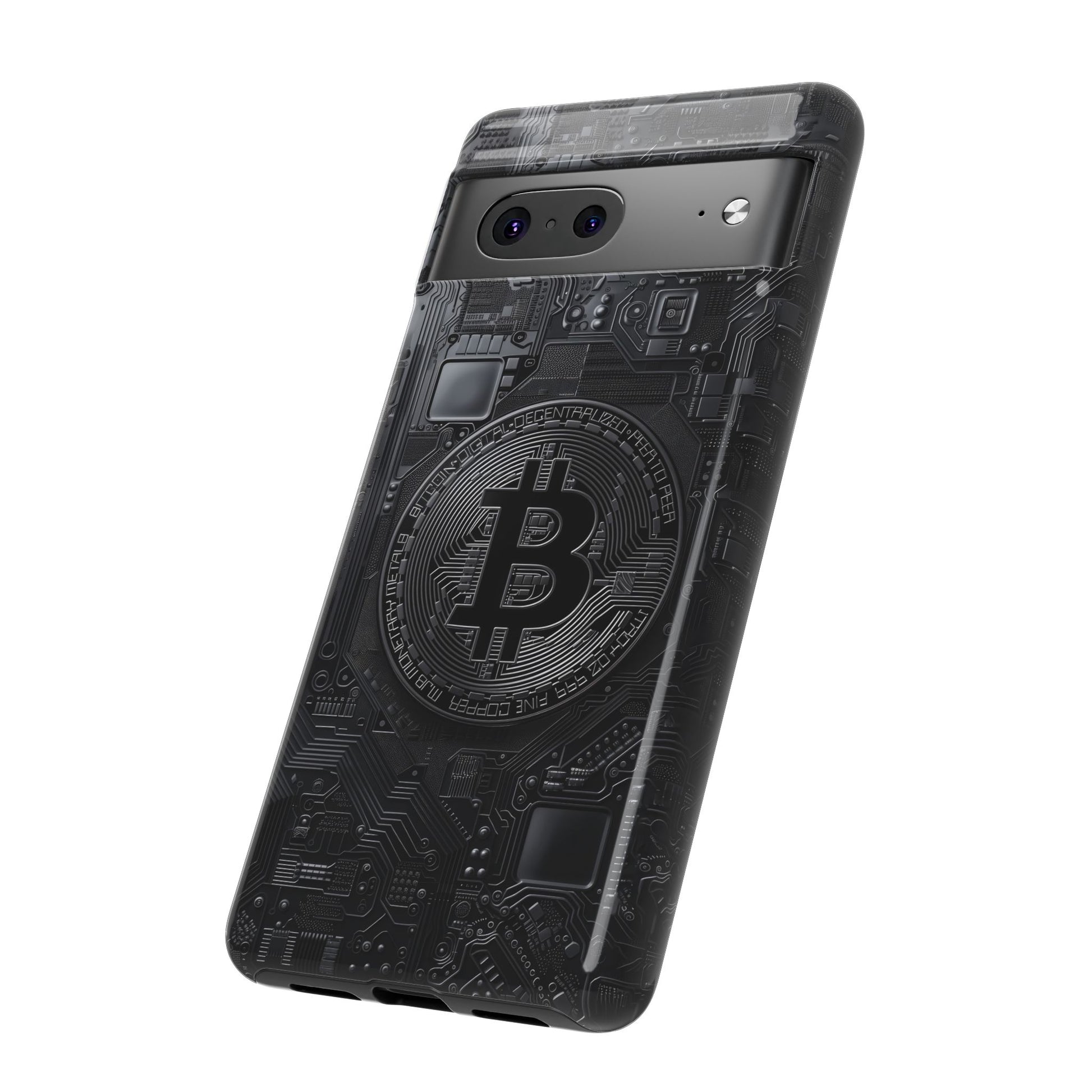 Bitcoin Google Pixel Tough Phone Case, Cryptocurrency Protection Cover