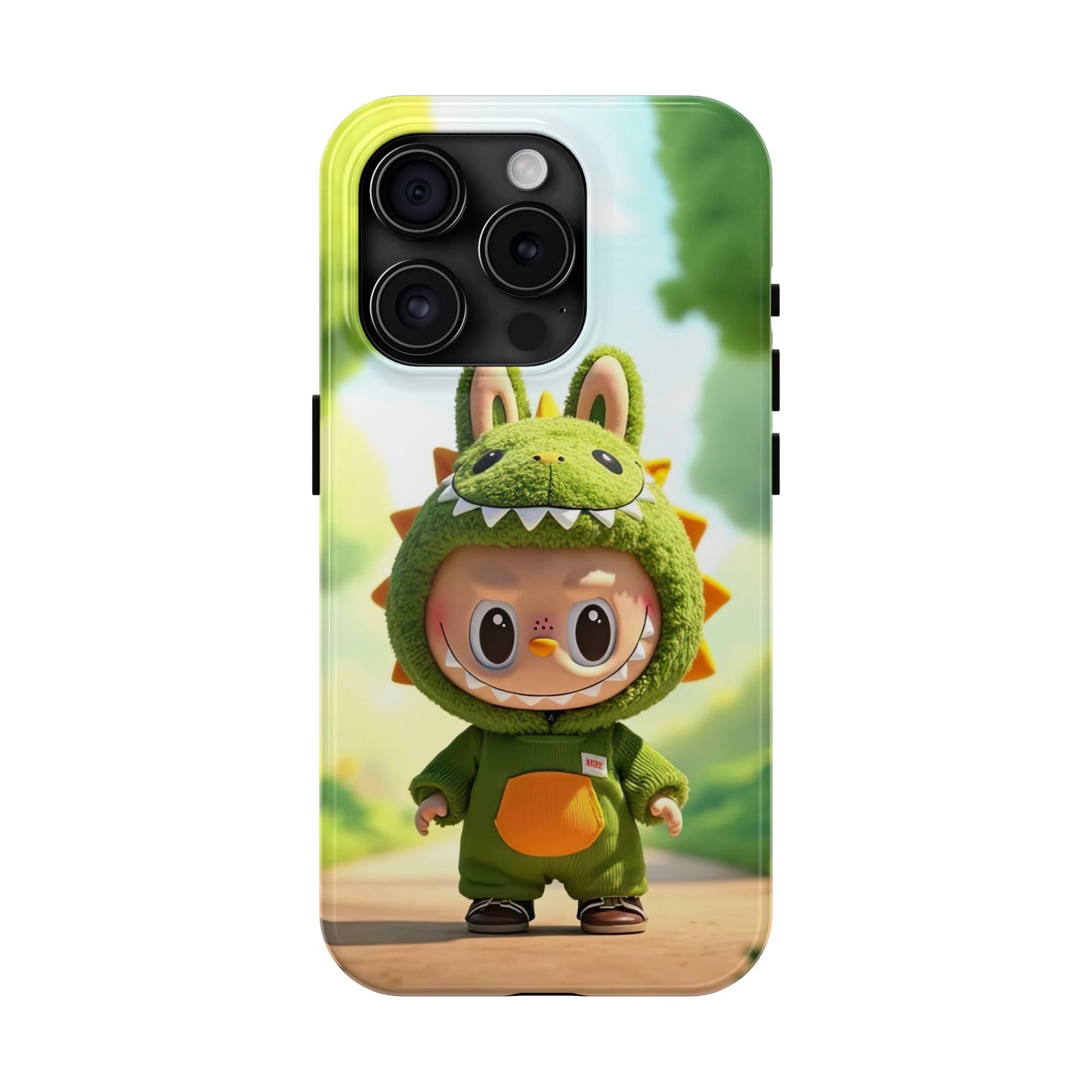 The Monsters Tough Case for iPhone Models – Playful Dinosaur Design, Dual Layer Protective Cover, Fun Mobile Accessory