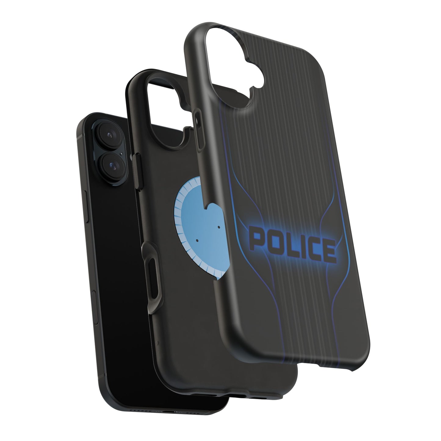 Police Magnetic Phone Cases, Blue Light