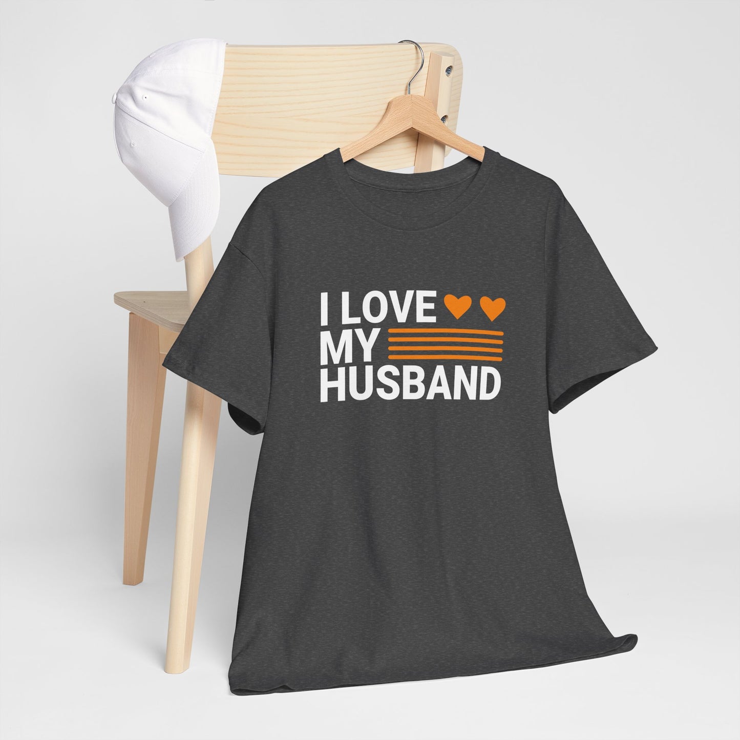 Love My Husband Unisex Heavy-Cotton Tee - Cute Casual Shirt
