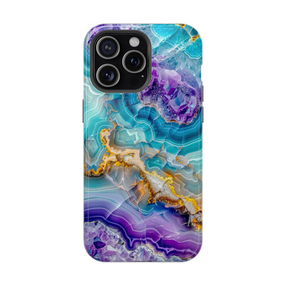 Blue Agate Magnetic Phone Case