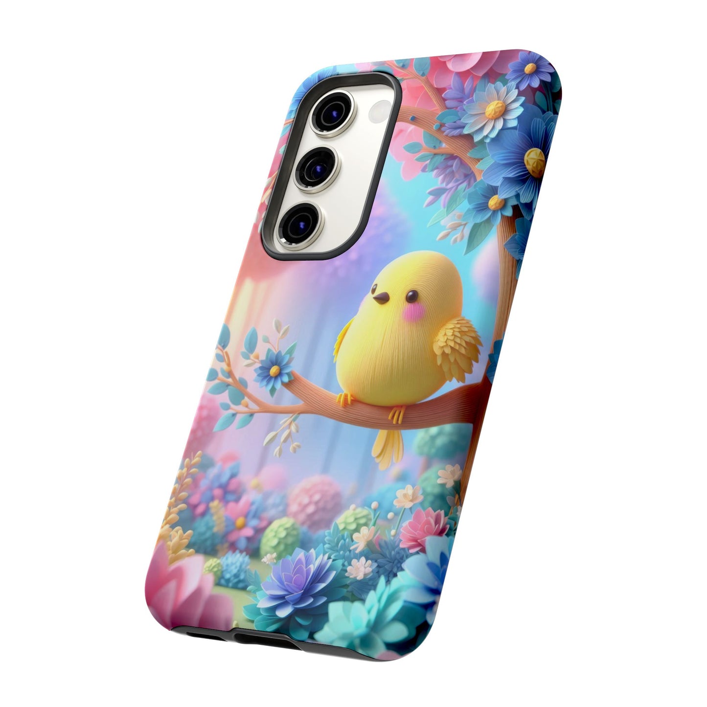 Colorful Bird Samsung Phone Case, Spring Vibe Mobile Shell