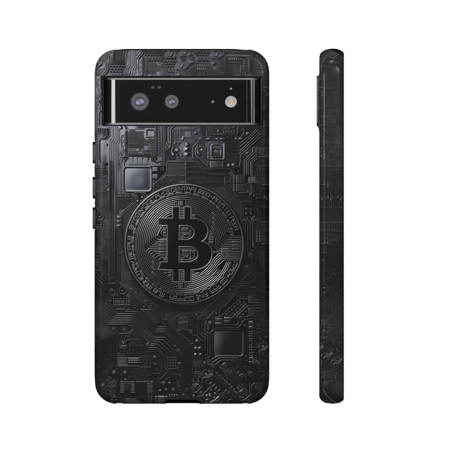 Bitcoin Google Pixel Tough Phone Case, Cryptocurrency Protection Cover