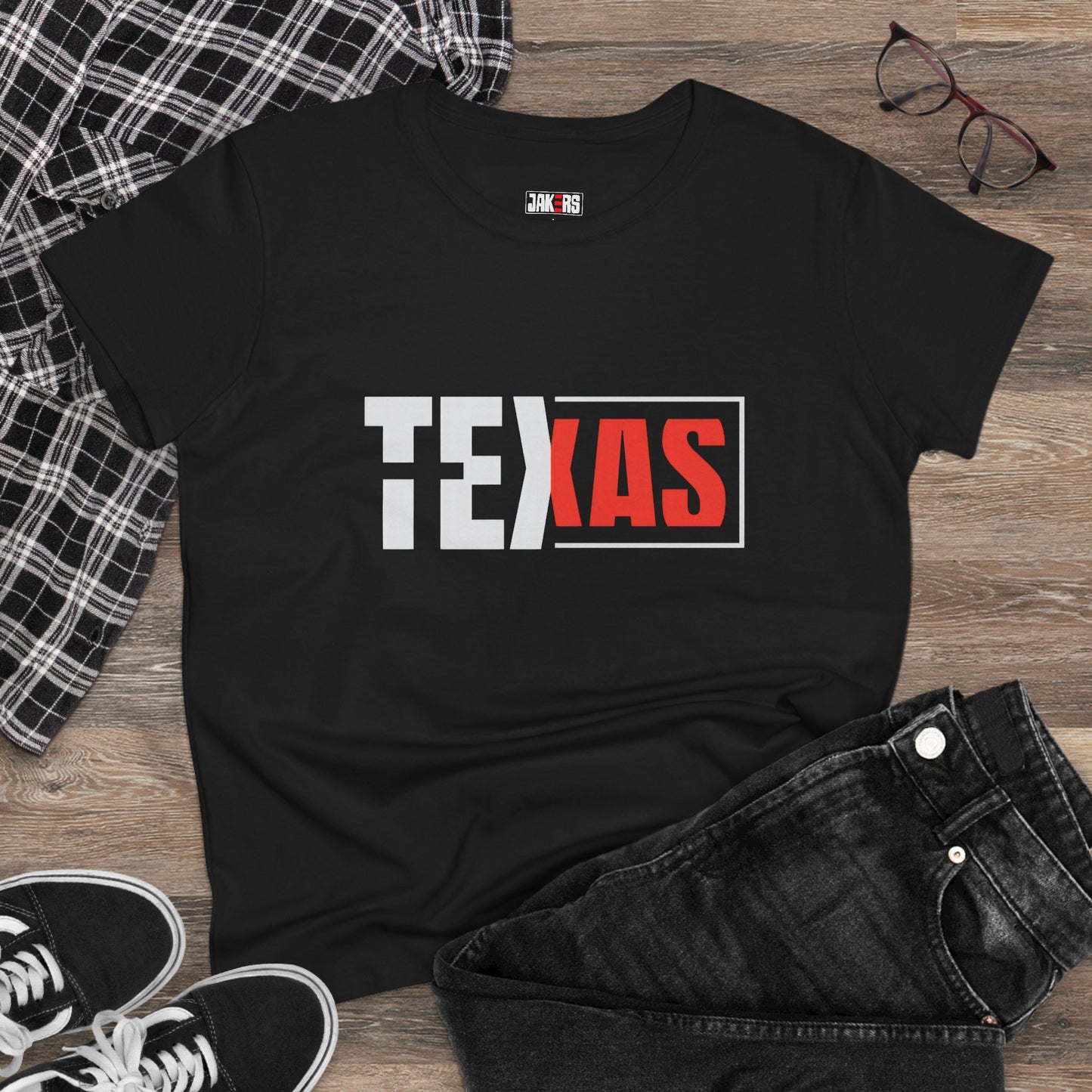 Texas Graphic Women's Midweight Cotton Tee - Stylish Casual Wear