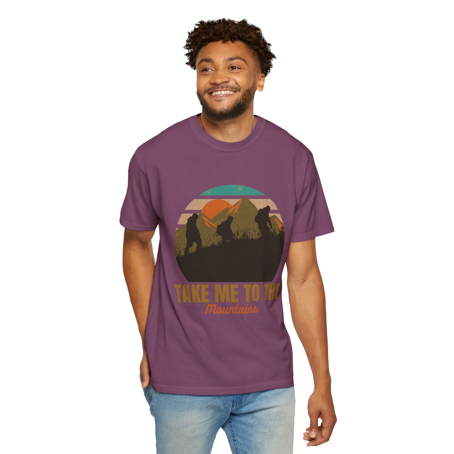 Take Me To The Mountains Unisex Garment-Dyed T-shirt