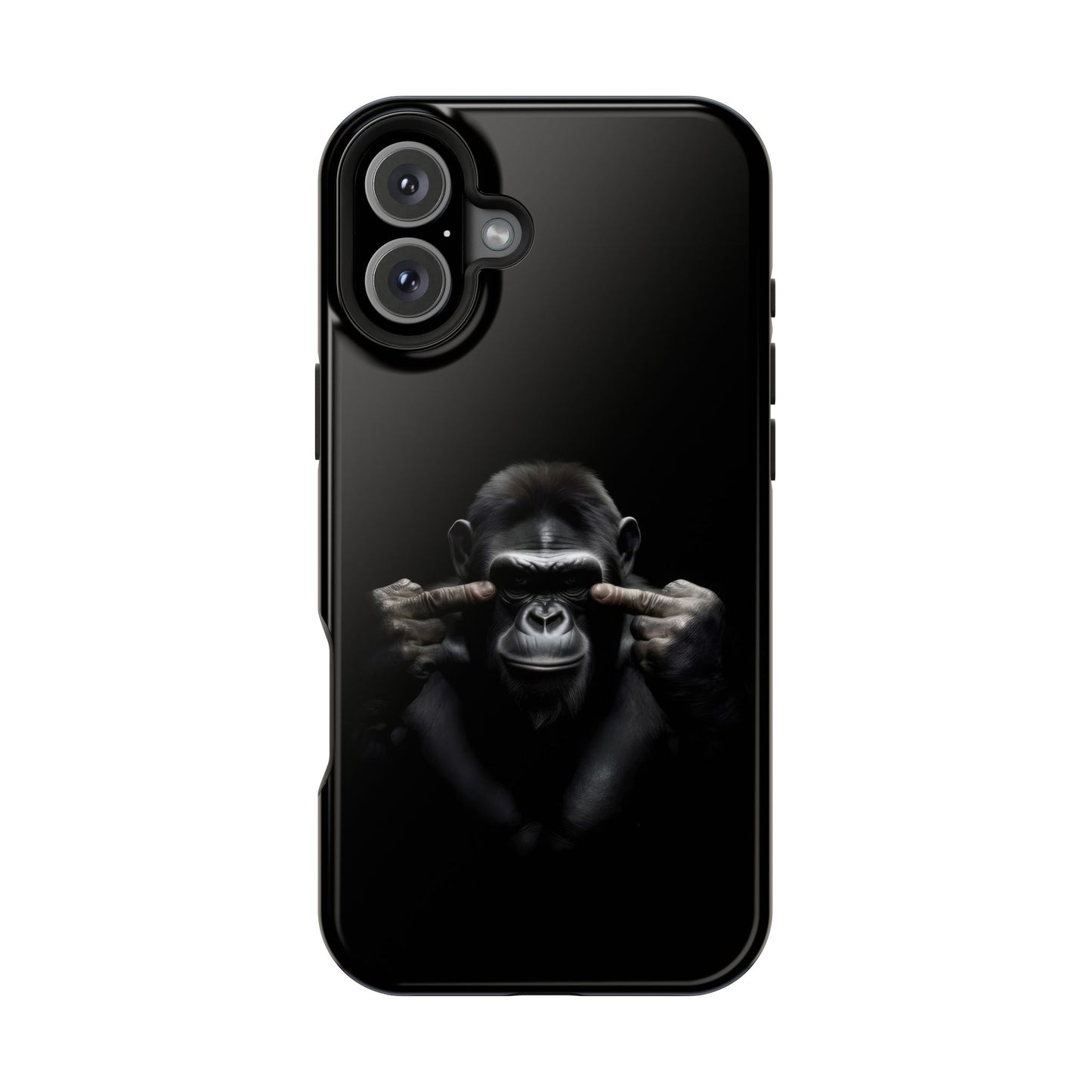 Edgy Gorilla Magnetic iPhone Case, Unique Cell Phone Cover