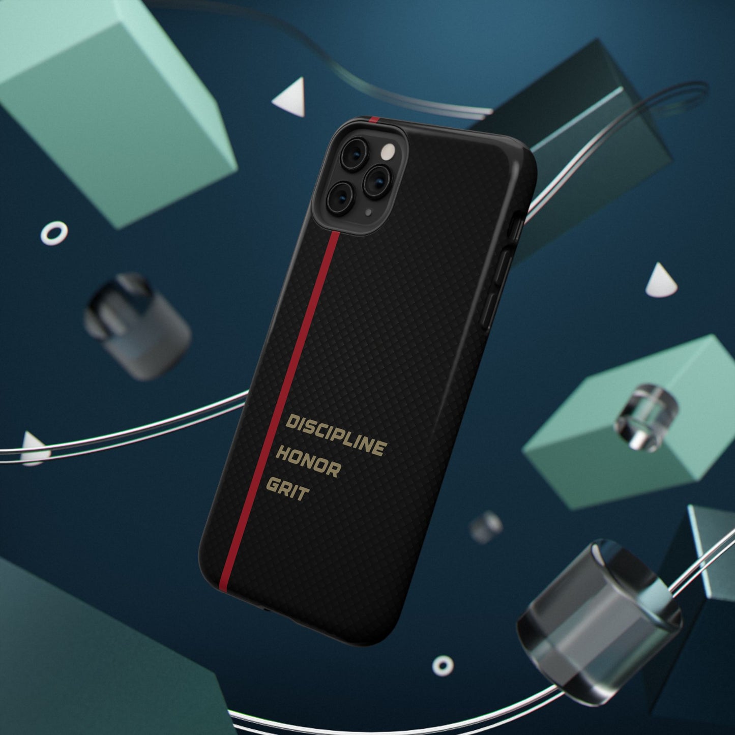 Discipline, Honor, Grit Impact-Resistant Phone Case