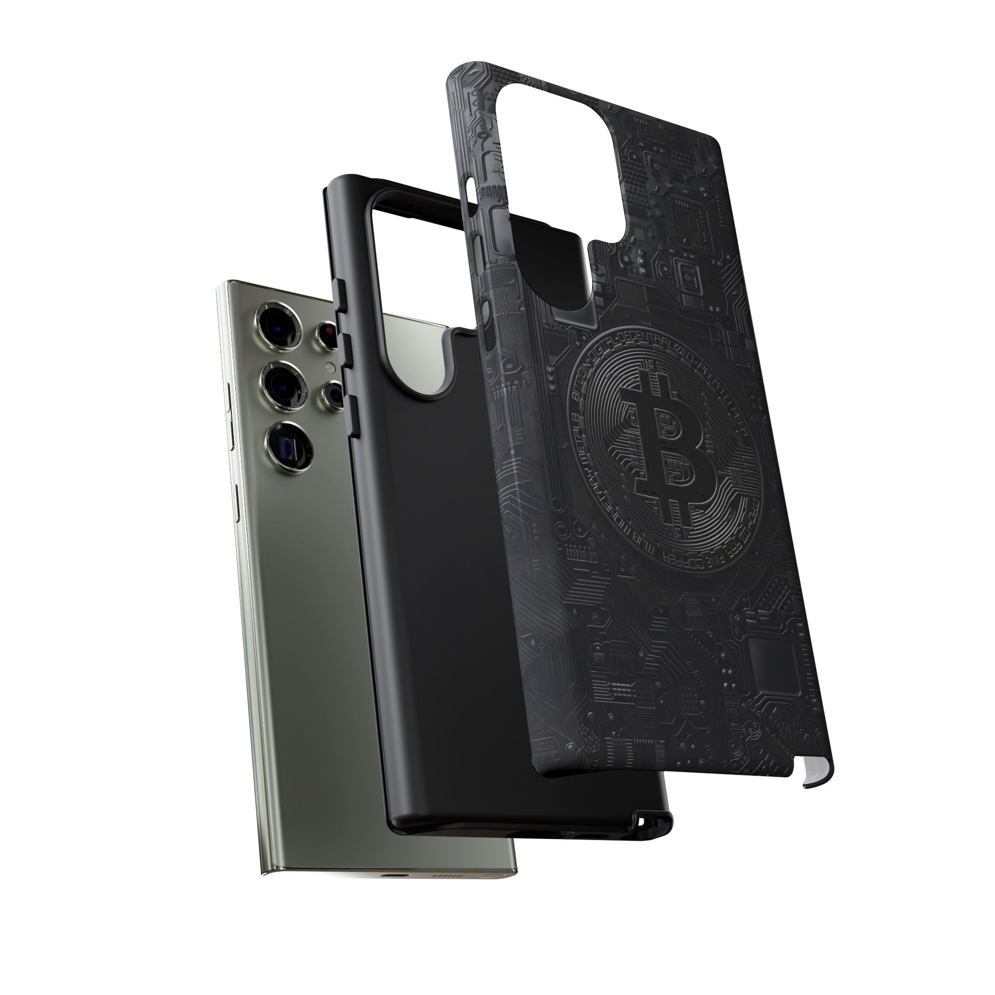 Bitcoin Samsung Tough Phone Case, Cryptocurrency Protection Cover