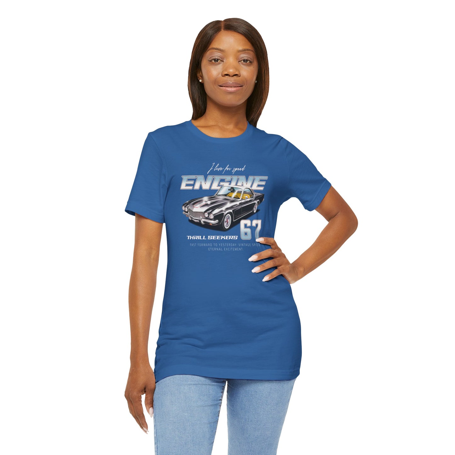 I Live For Speed Engine Unisex Jersey Short Sleeve Tee