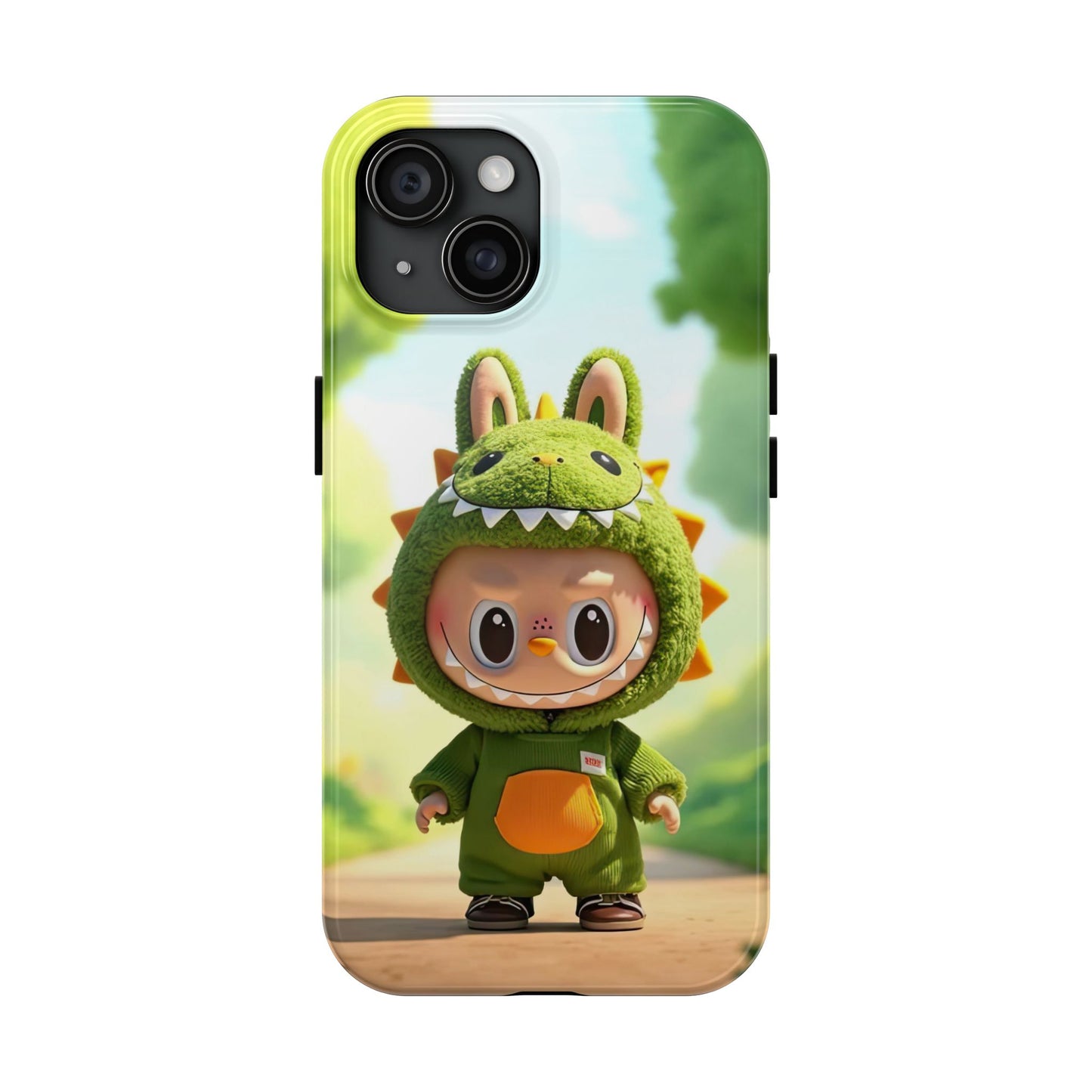 The Monsters Tough Case for iPhone Models – Playful Dinosaur Design, Dual Layer Protective Cover, Fun Mobile Accessory