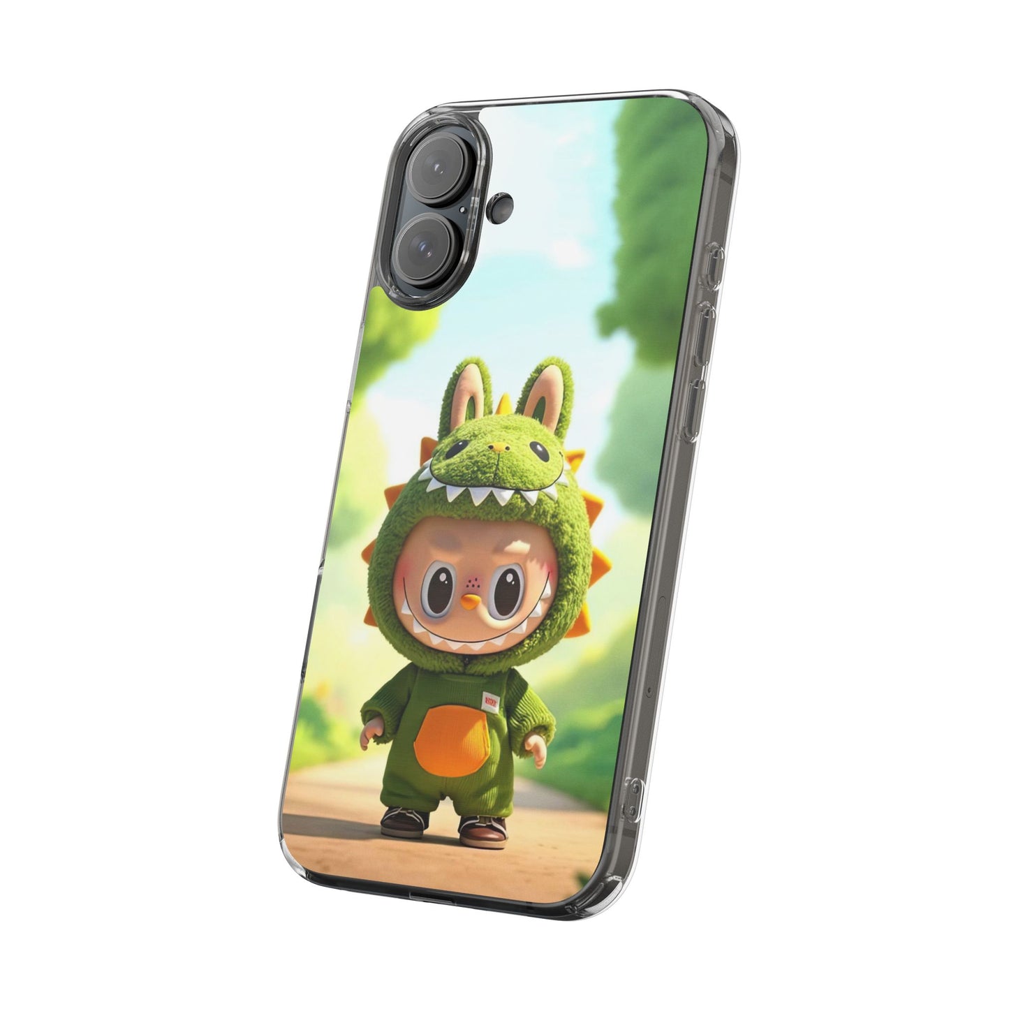 Copy of The Monsters Clear Case for iPhone Models – Playful Dinosaur Design