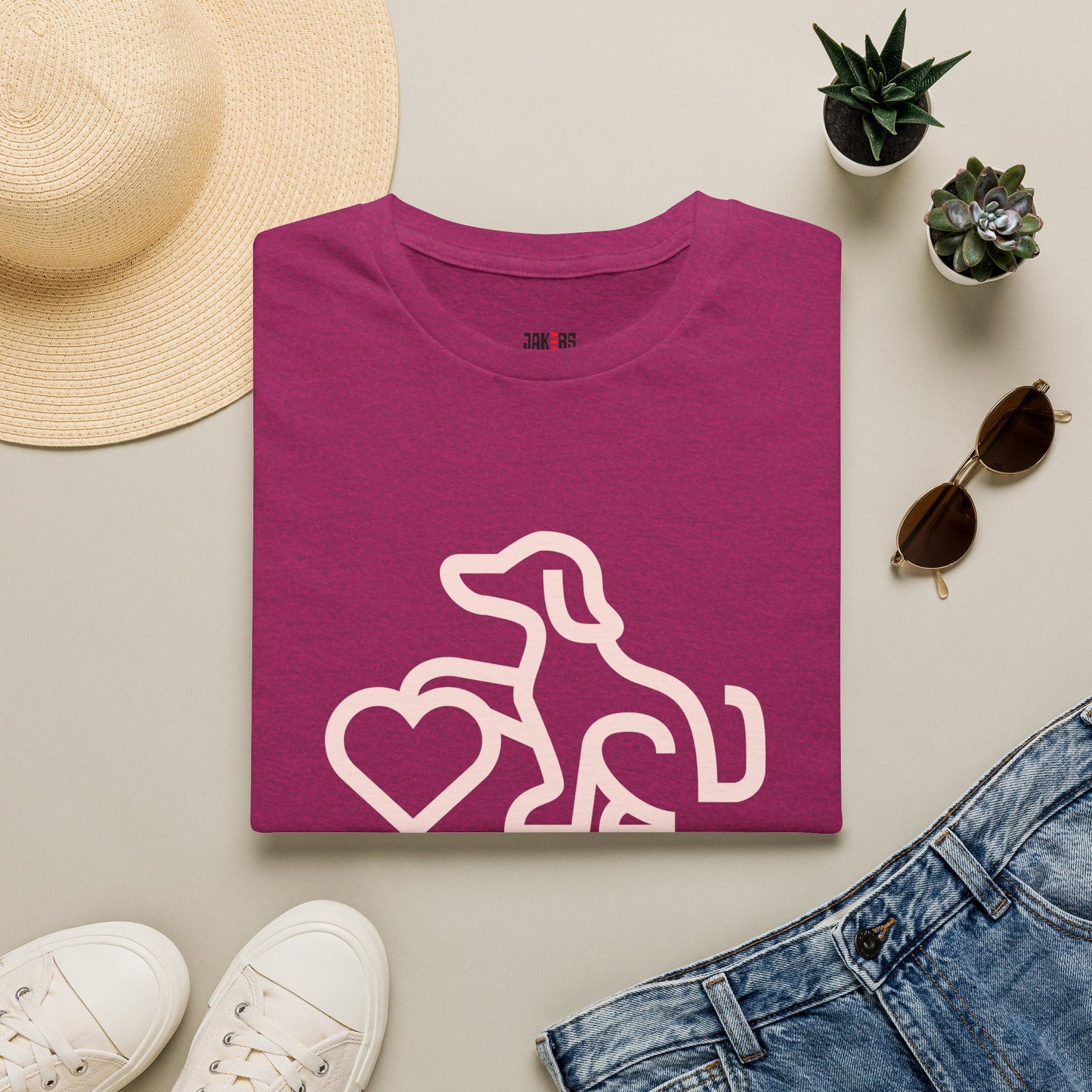 Dog Lover Unisex T-Shirt - At Least My Dog Loves Me