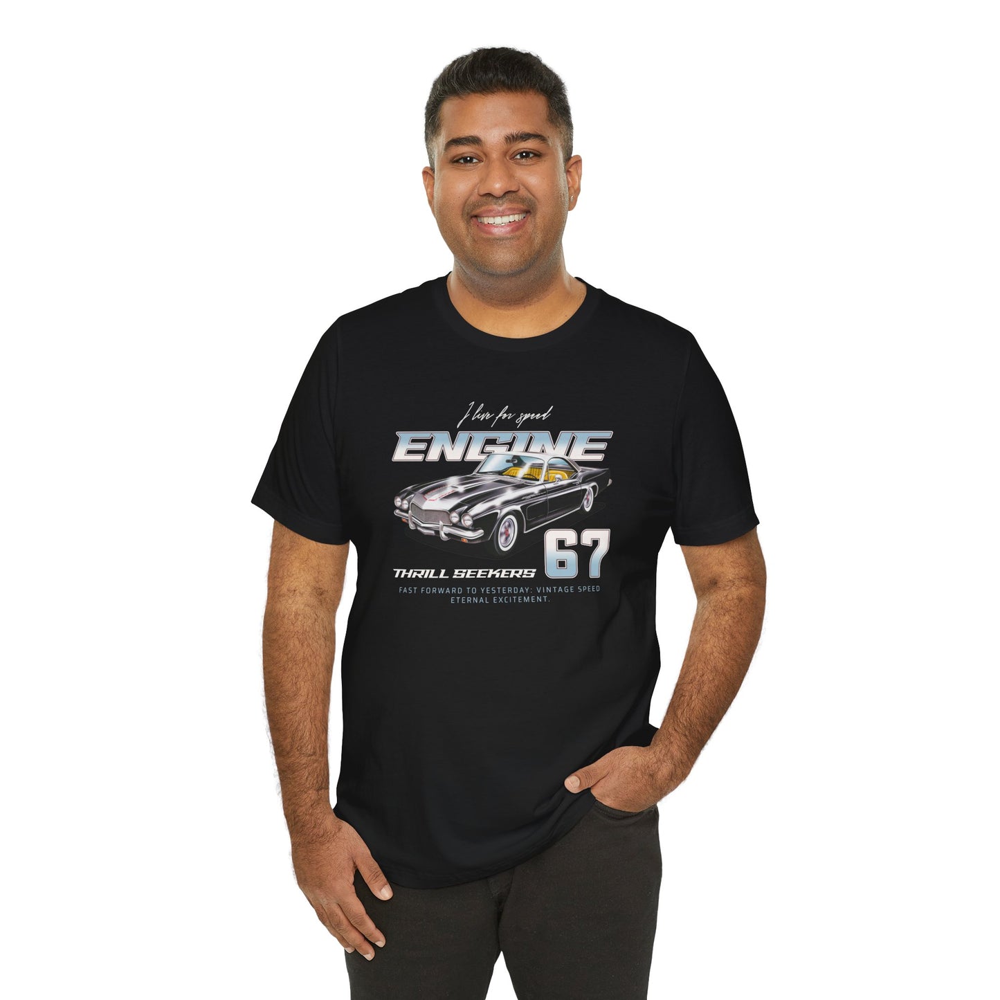 I Live For Speed Engine Unisex Jersey Short Sleeve Tee