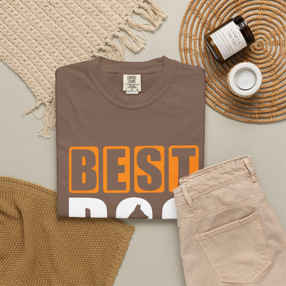 Best Dog Dad Ever Unisex Garment-Dyed T-shirt