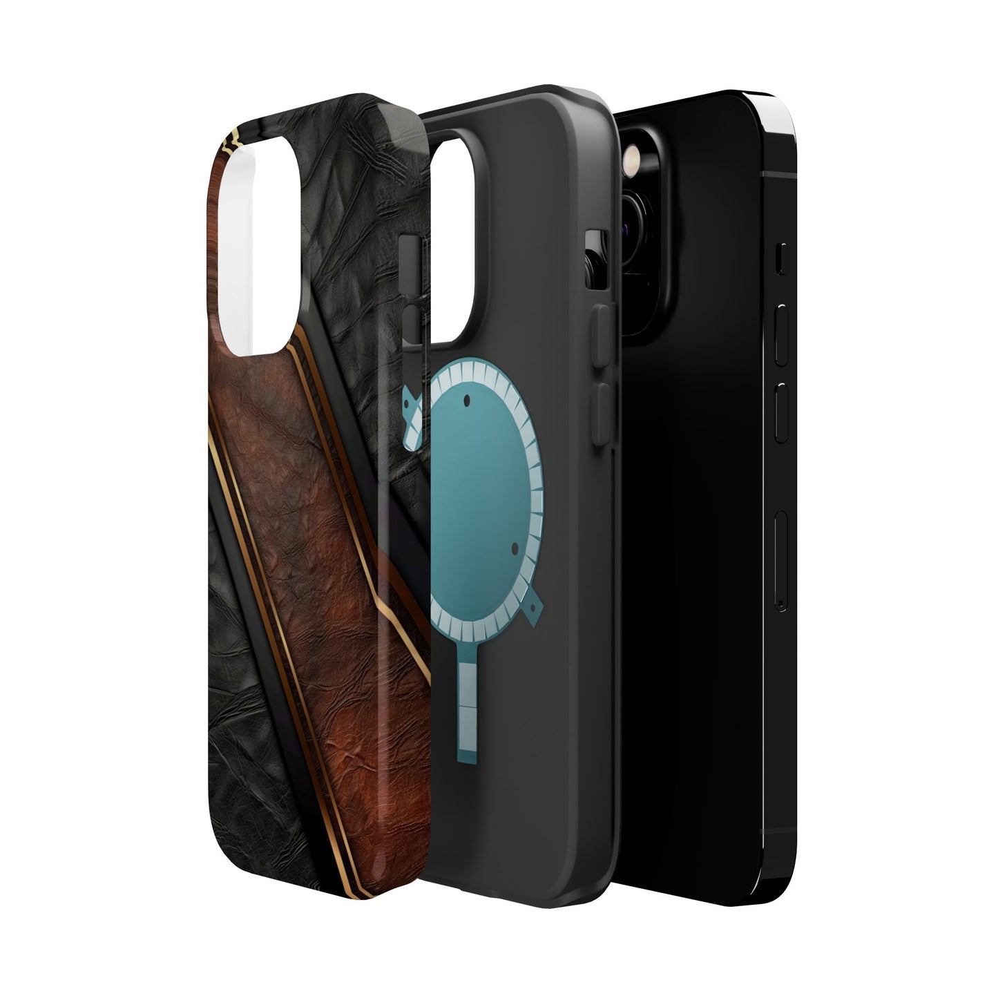 Stylish Leather Texture Magnetic Tough Cases