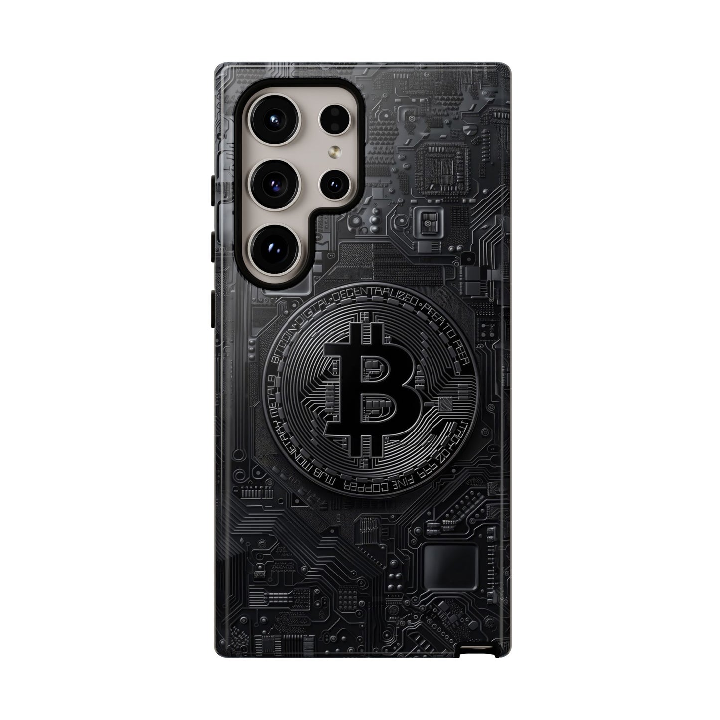 Bitcoin Samsung Tough Phone Case, Cryptocurrency Protection Cover