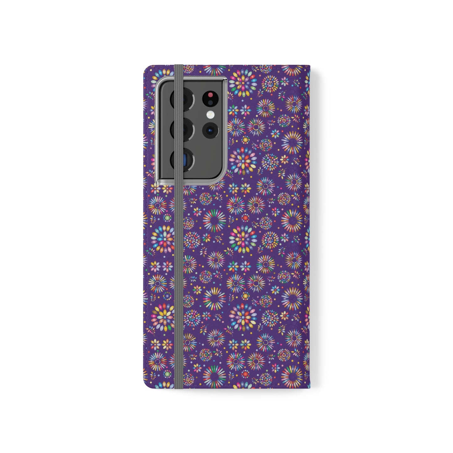 Vibrant Vibes Flip Cases / Purple