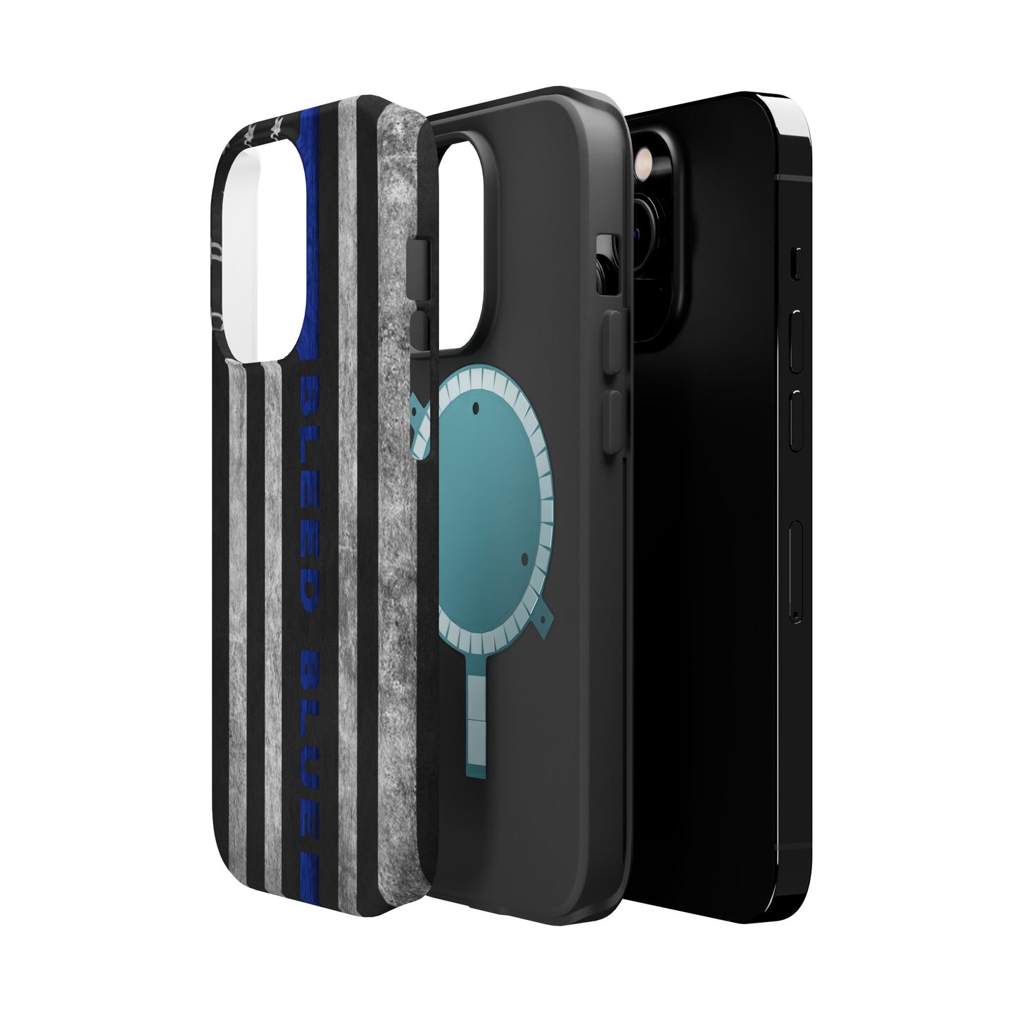 Police Magnetic Phone Cases, Bleed Blue