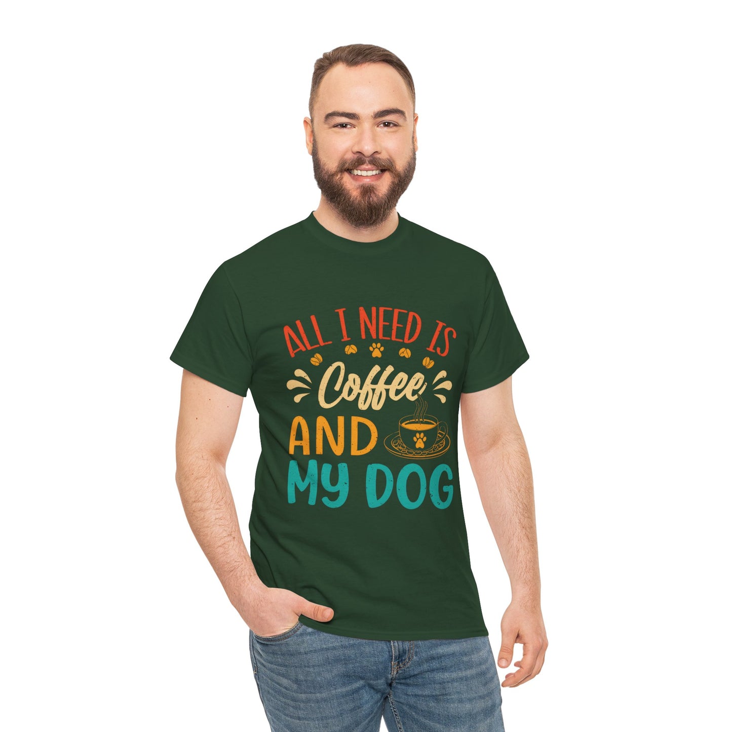 Coffee and Dog Lover Unisex Tee - Perfect Gift for Pet Owners