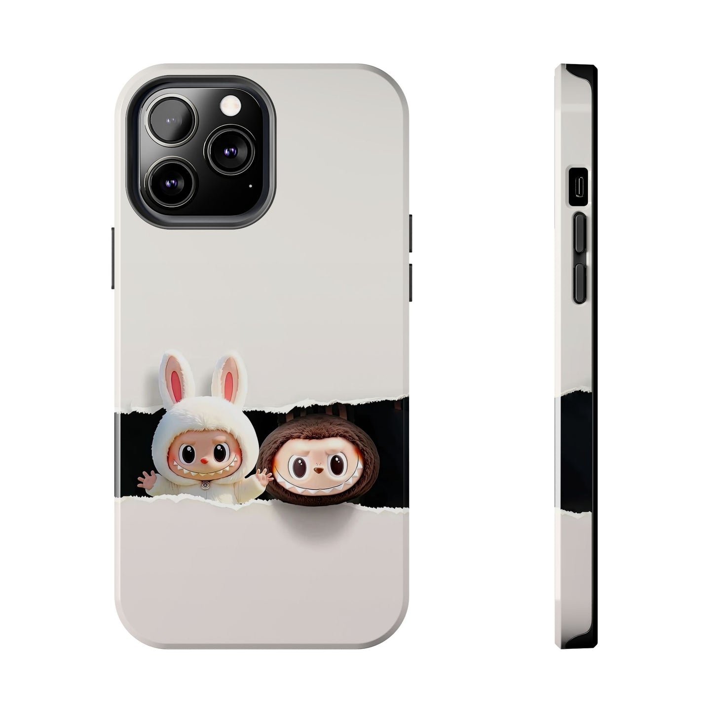 The Monsters Tough Case for iPhone Models and Variations – Dual Layer Protective Cover, Playful Design, Cute Mobile Accessory