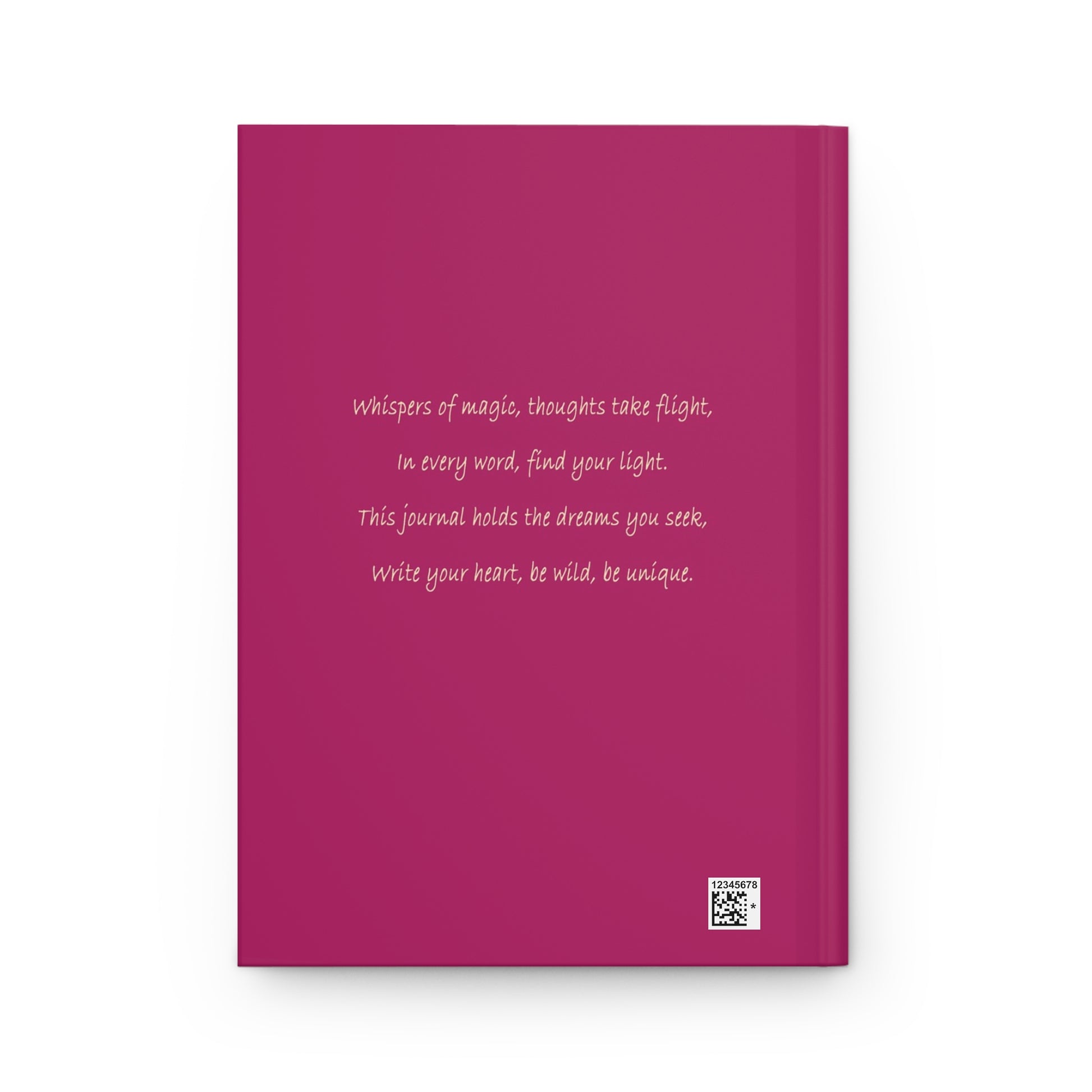 Whimsical Floral Hardcover Journal, Cute Baby Fairy Design