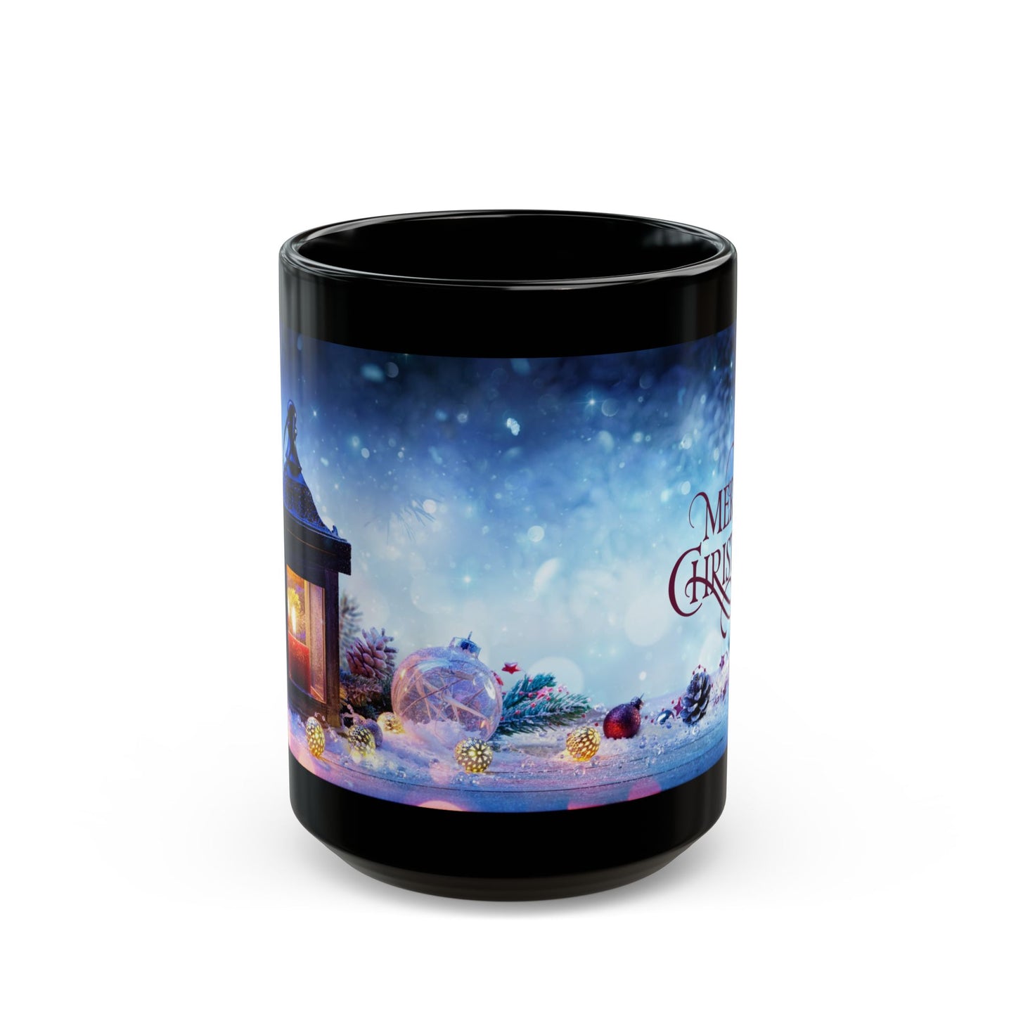 Silent Night Black Mug - 11oz, 15oz