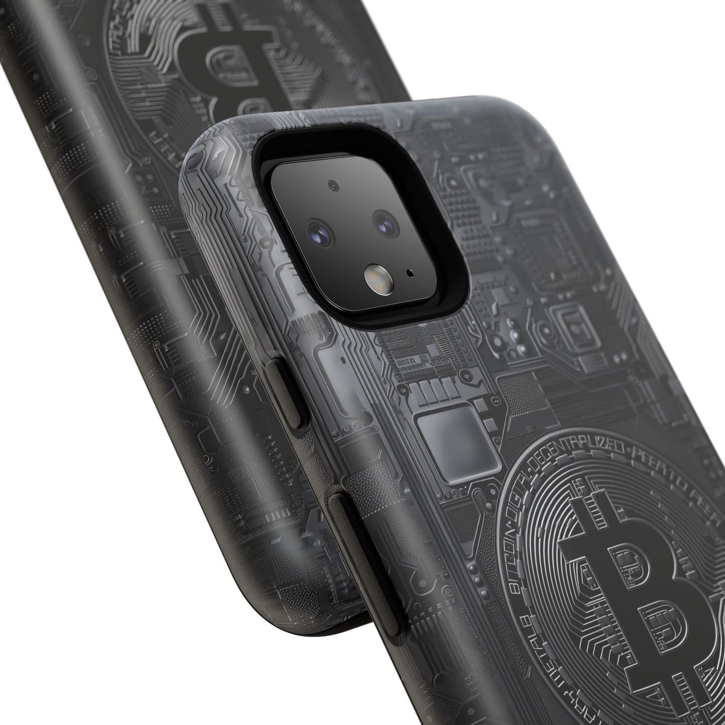 Bitcoin Google Pixel Tough Phone Case, Cryptocurrency Protection Cover