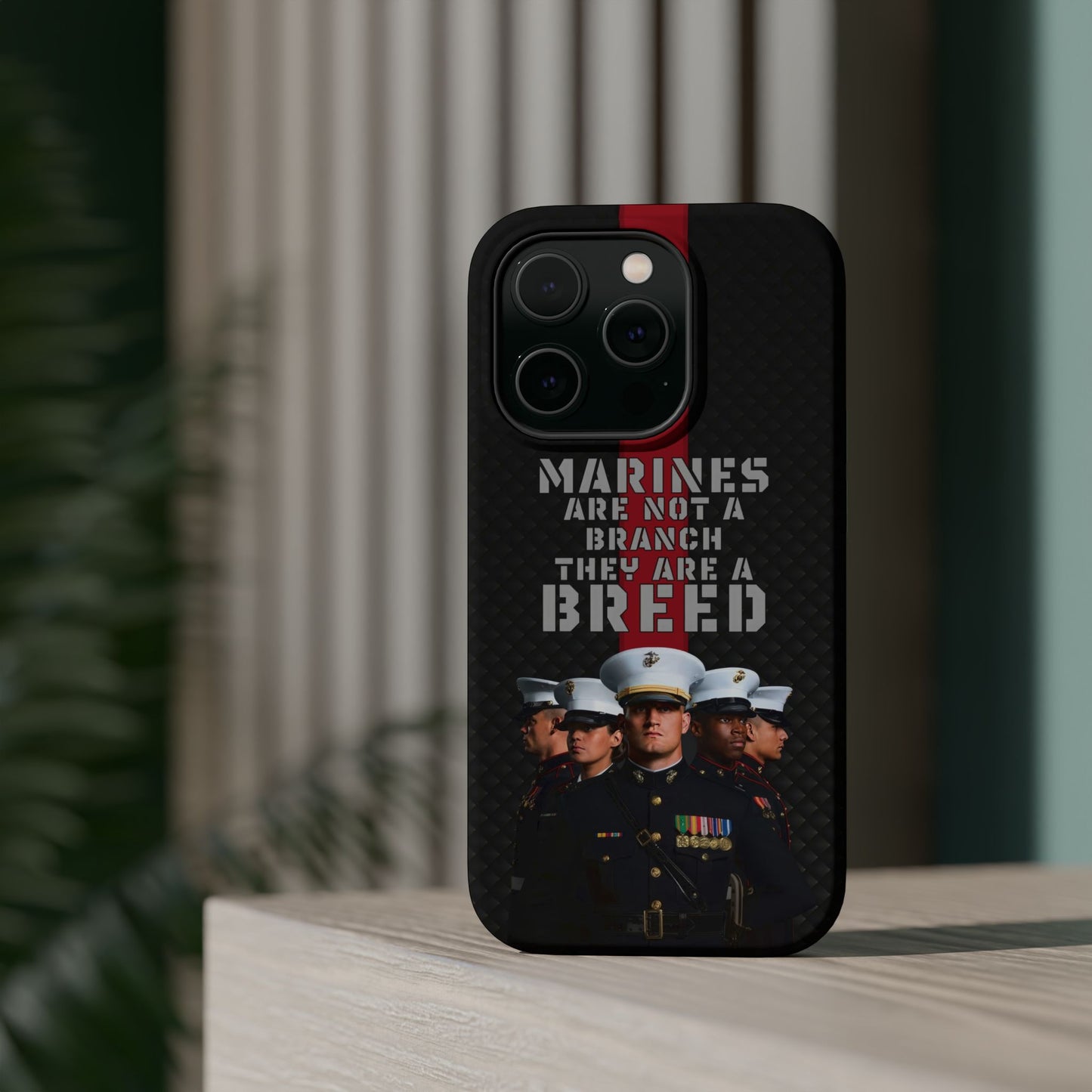 Marines Magnetic Tough Case - "Not a Branch, a Breed" Military iPhone Cover