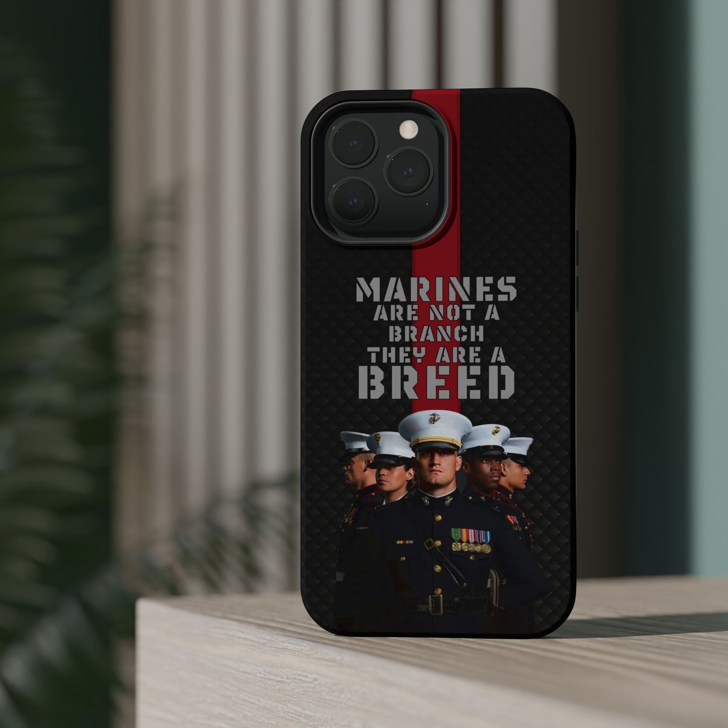 Marines Magnetic Tough Case - "Not a Branch, a Breed" Military iPhone Cover