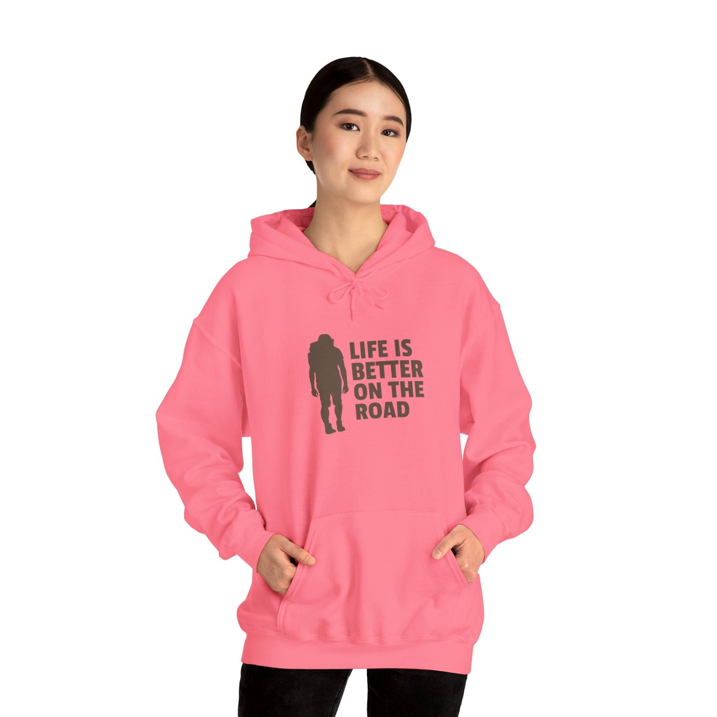 Life Is Better On The Road Unisex Heavy Blend™ Hooded Sweatshirt